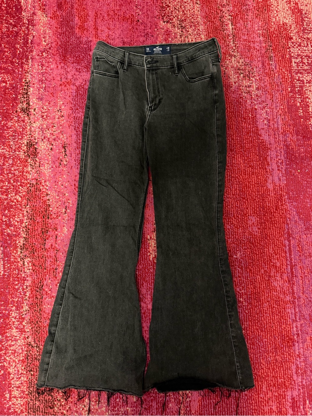 Hollister Black High-Rise Flare Jeans